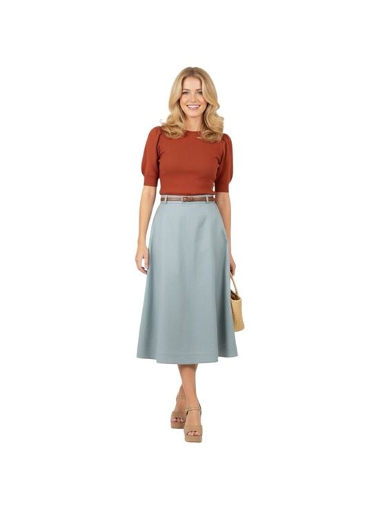 Styled In California Dresses & Skirts - NWT Vintage British Canvas Styled In California Gray Skirt Size 9/10